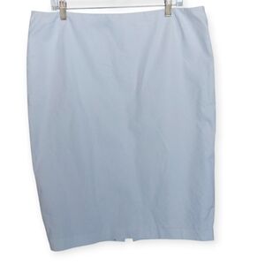 Lafayette 148 Skirt Womens Size 16 White Pencil Lined Business Casual Date Party